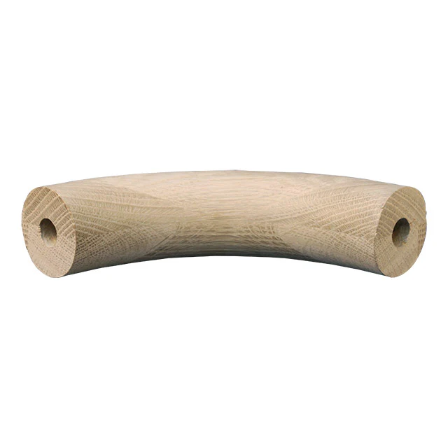 90 deg Large Bend for Ezirail 50mm Full Round (American Oak) - Image 2