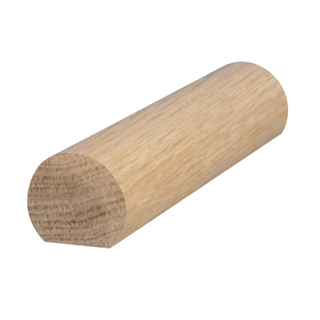 Ezirail 50mm diameter Handrails with Flat Base (American Oak) - Bulk Buy / Random Lengths