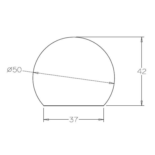 Ezirail 50mm diameter Handrails with Flat Base (American Oak) - Bulk Buy / Random Lengths - Image 4