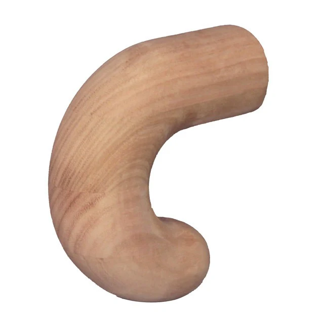 180 deg Over Scroll in American Oak for Ezirail 50mm with Flat Base