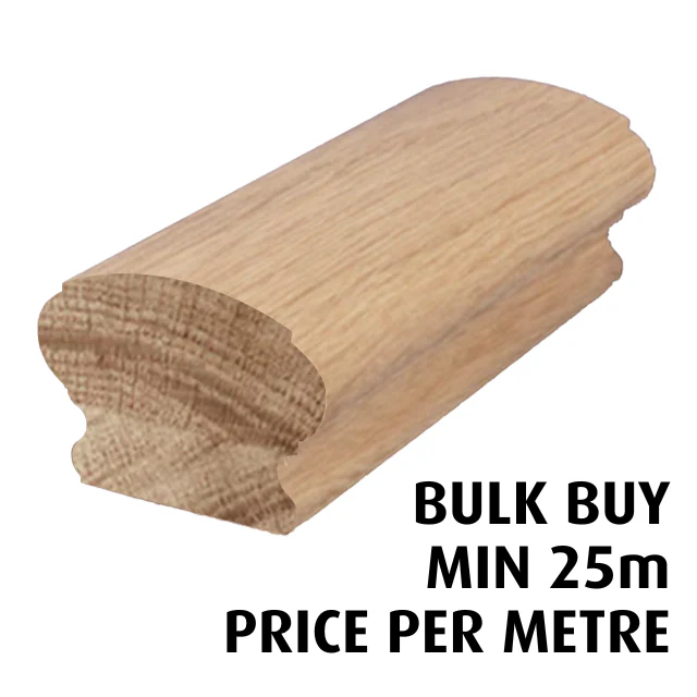 Prestige Handrail (American Oak) - Bulk Buy / Random Lengths - Image 2