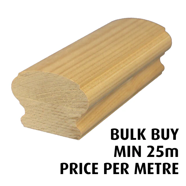 Prestige Handrail (Pine) - Bulk Buy / Random Lengths - Image 2