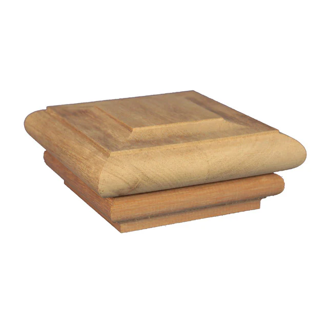 Scallop Tops for Stairs for 90sq Posts (Meranti)