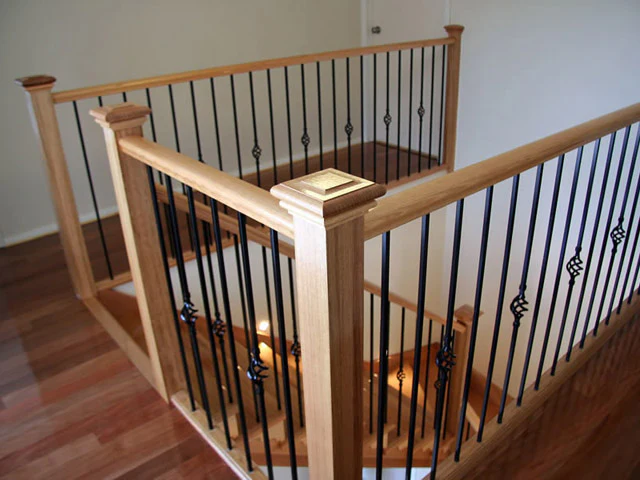 Scallop Tops for Stairs for 90sq Posts (Vic Ash) - Image 3