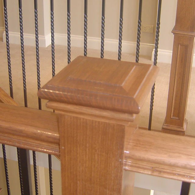 Scallop Tops for Stairs for 115sq Posts (Vic Ash) - Image 3