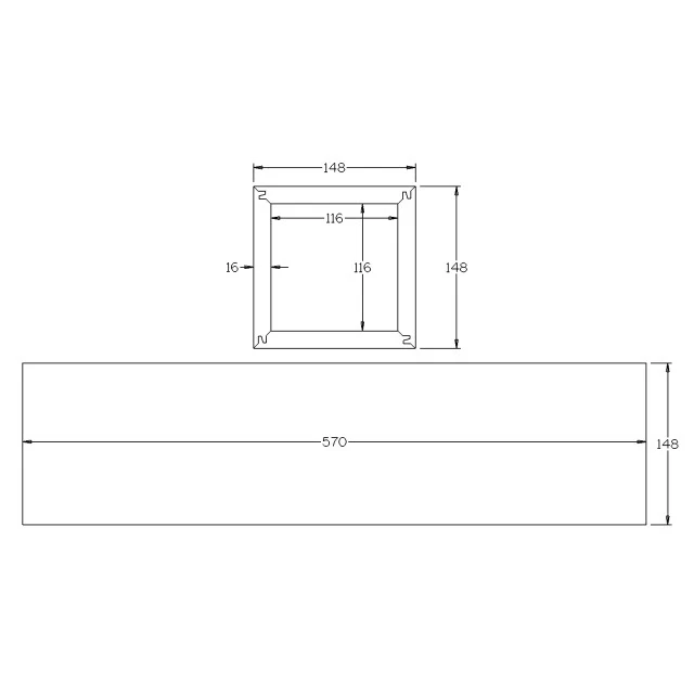 Skirt for 115sq Stair Posts (Pine) - Image 3