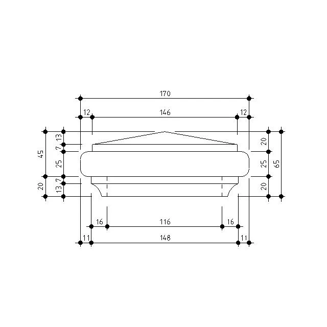Pyramid Tops for Stairs for 115sq Posts (American Oak) - Image 3