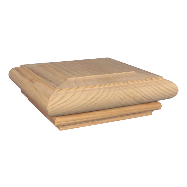 Scallop Tops for Stairs for 155sq Posts (American Oak)