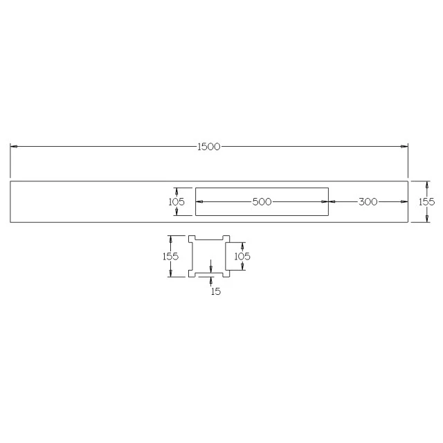 Prestige Plain Stair Posts with Recess 1500x155sq (Pine) - Image 4