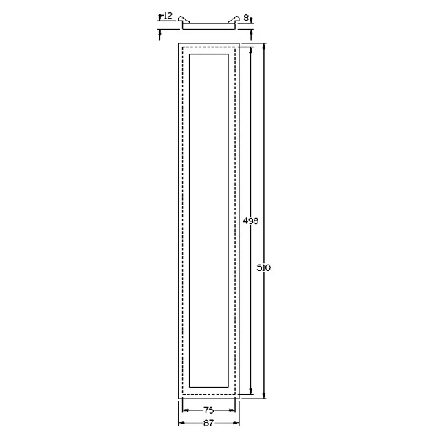 Long Flat Drop-In Panel for 115sq Stair Post - Image 4