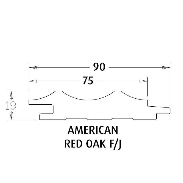 75mm "Mountain" Timber Wall Panelling in American Oak - Image 4