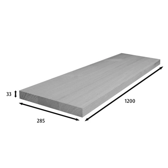 1200x285x33mm Stair Treads (American Oak) - Image 2