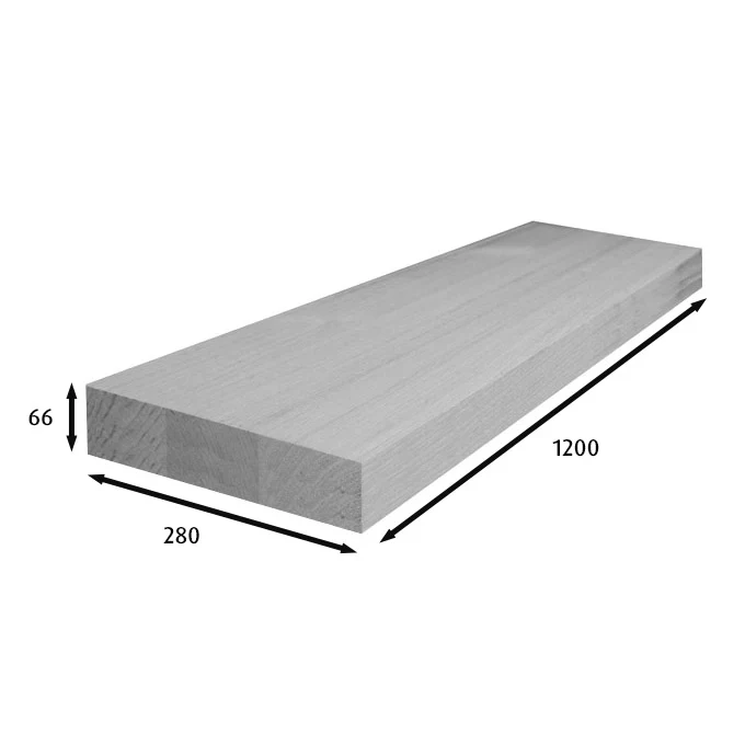 1200x280x66mm Stair Treads (Vic Ash) - Image 3