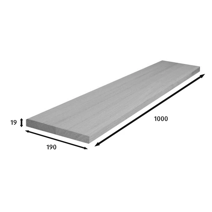 1000x190x19mm Stair Risers (Vic Ash) - Image 2