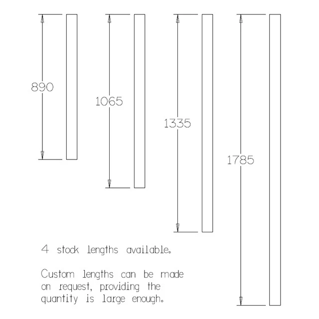 "Square" Fence Picket in Hardwood/Merbau - Various Lengths - Image 3