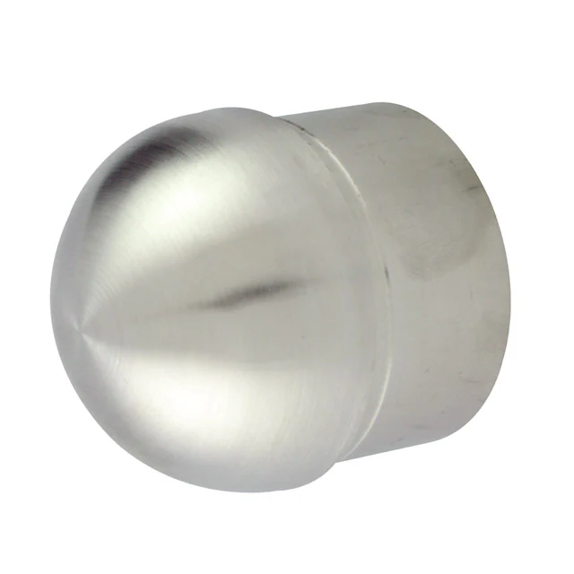 Half Ball End Cap for 38.1 Round Satin Tube
