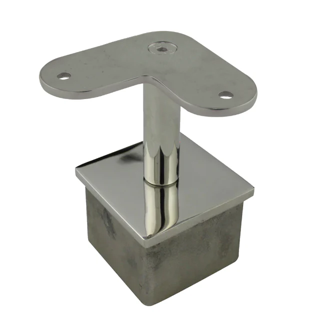 Flat Corner Rail Support for 50 Square Mirror Tube