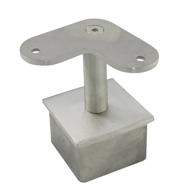 Flat Corner Rail Support for 50 Square Satin Tube