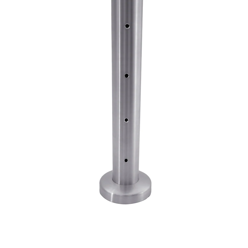Round Intermediate Post for Horizontal Balustrade - Satin - Image 4