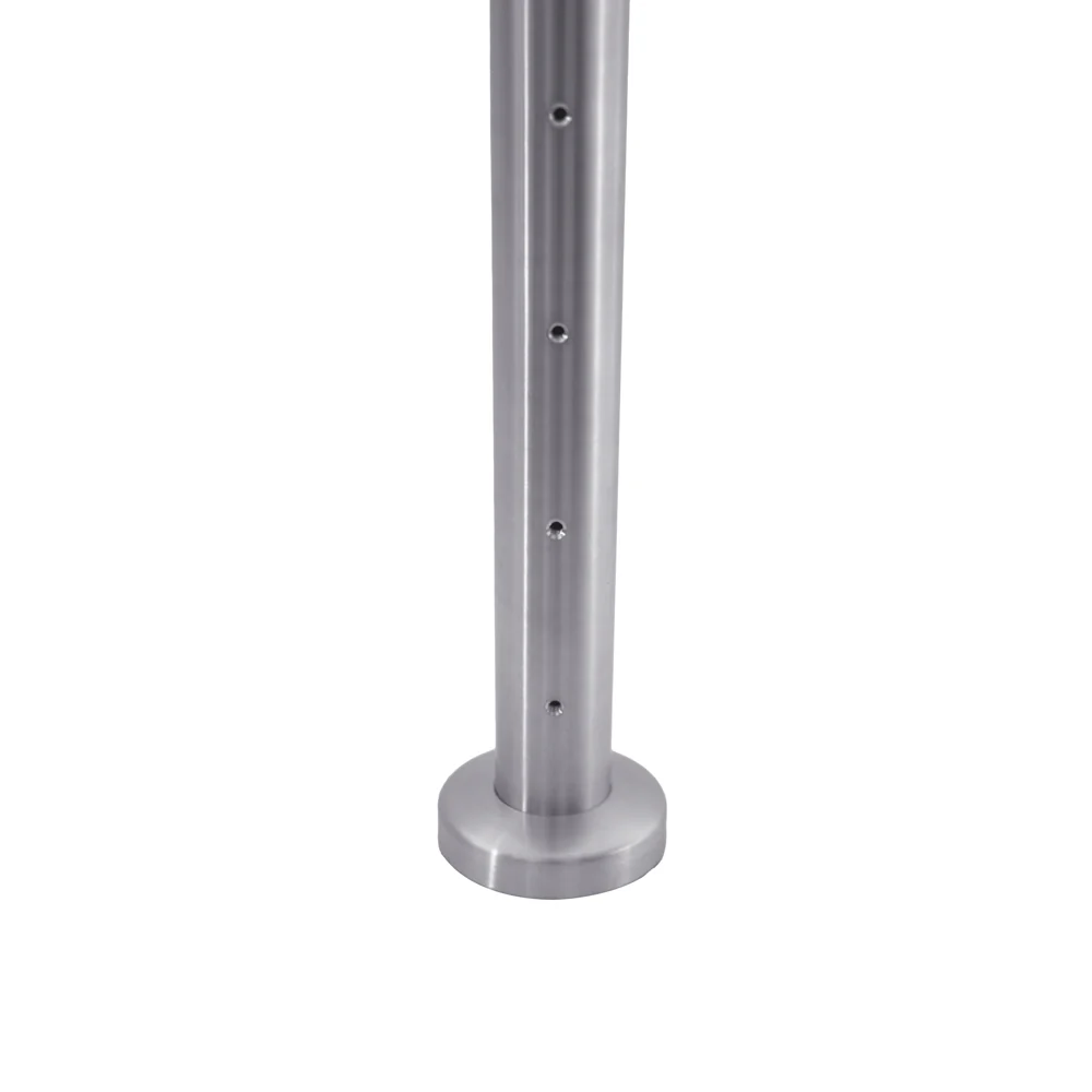 Round End Post for Horizontal Balustrade - Satin - Image 5