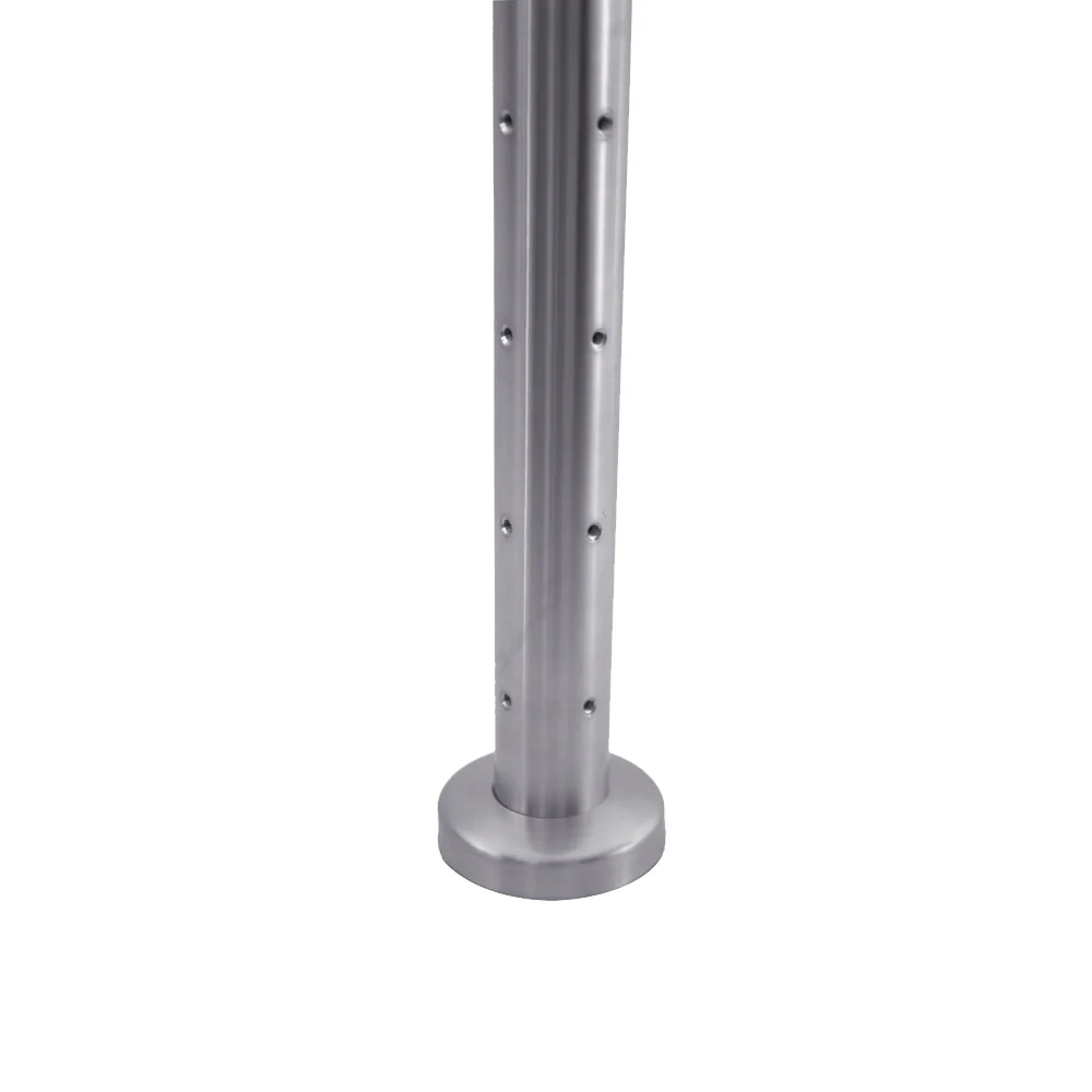 Round Corner Post for Horizontal Balustrade - Satin - Image 5