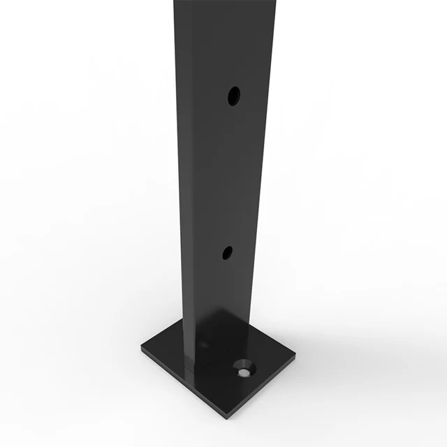 Flat Intermediate Post - 960mm x 11 Drill Holes - Black - Image 2