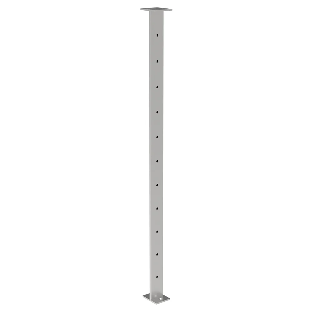 Flat Intermediate Post with 11 Holes - Satin