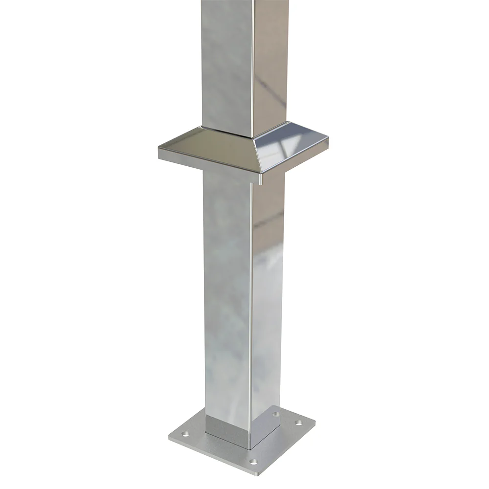 Square Plain Post (Open Top) - Mirror - Image 4