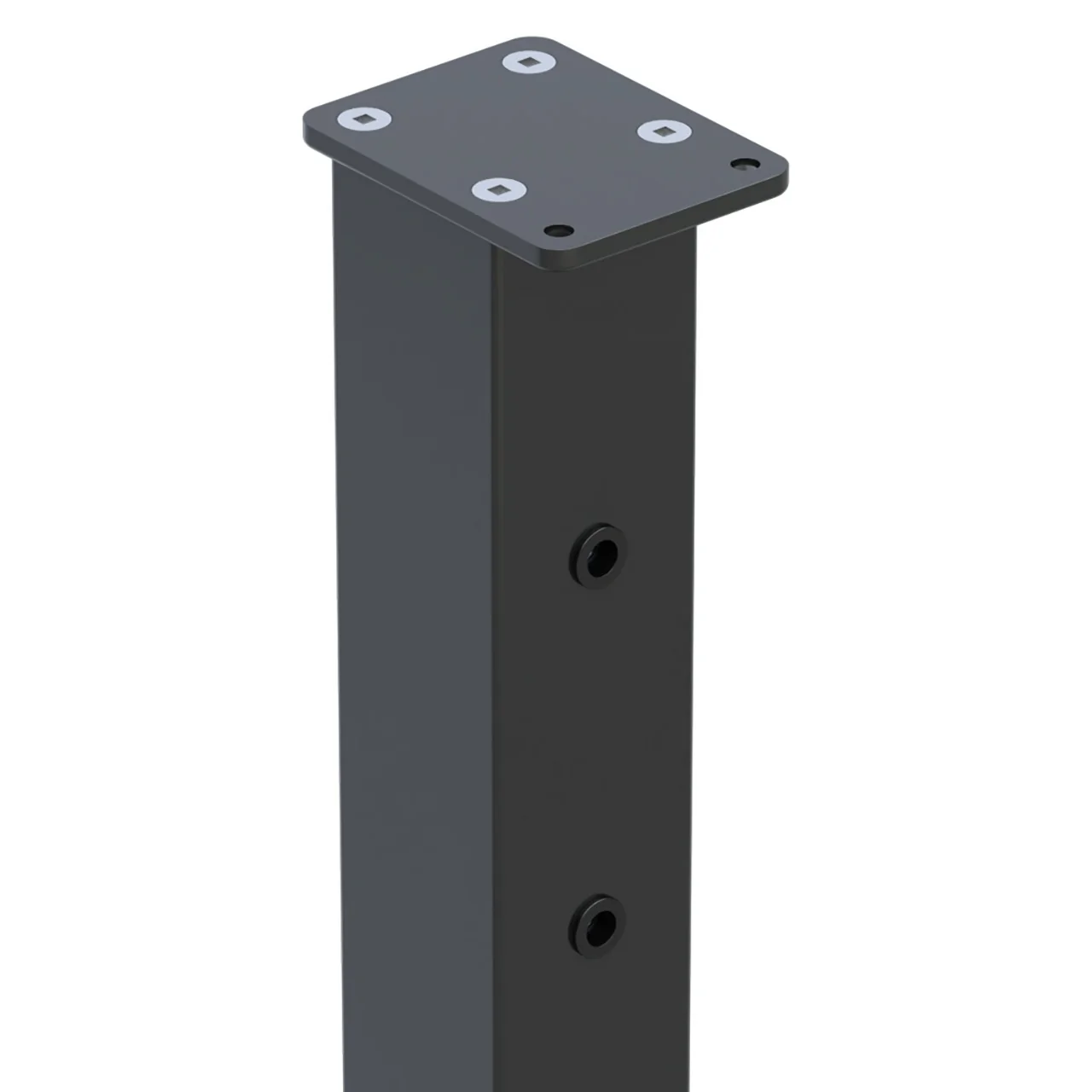 Square End Post for Horizontal Balustrade - Black - Image 5