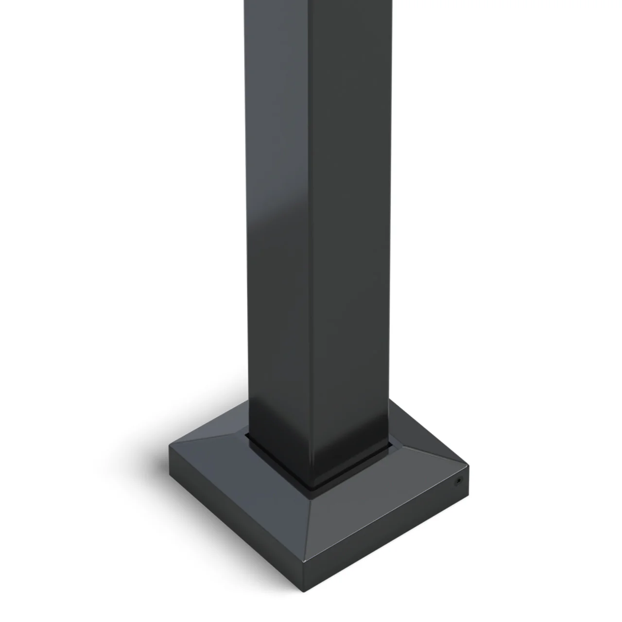 Plain Post for Angled Balustrade - Black - Image 6