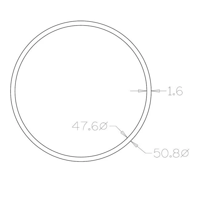 Round Tube 50.8 diameter (316 Black) - 5.8 metre Length - Image 3