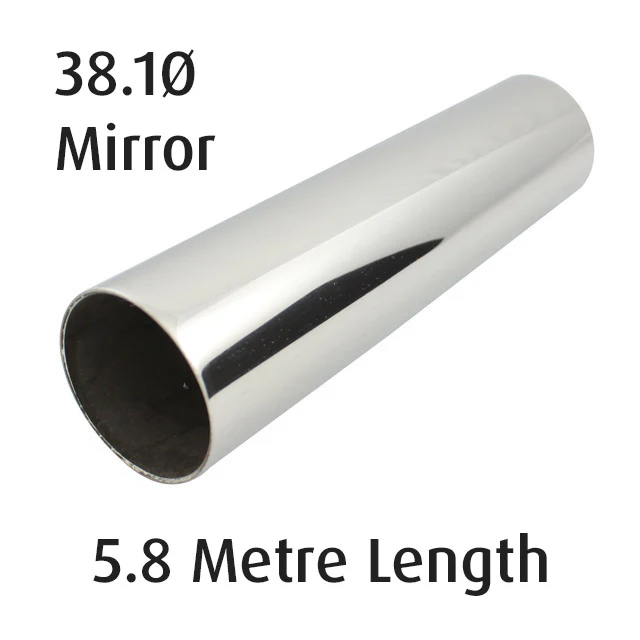 Round Tube 38.1 diameter (316 Mirror) - 5.8 metre Length - Image 2