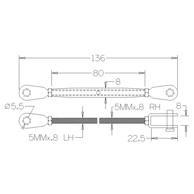 Bottle Screw - Fork Both Ends (Hand Swager) - Image 4