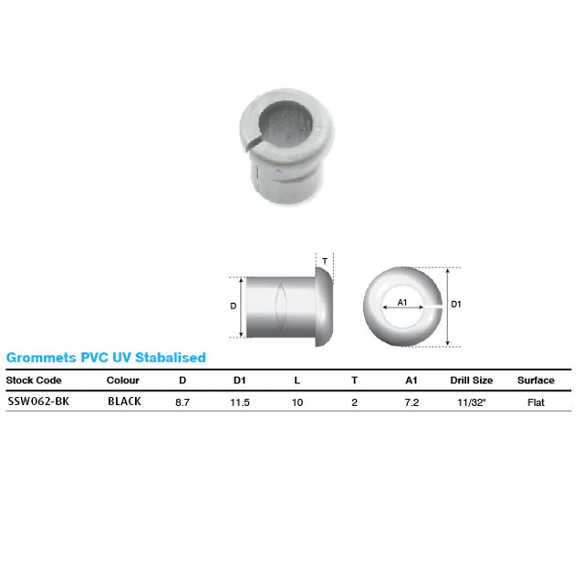 Grommet (Black) for 3.2mm and 4.0mm Wire - Image 2